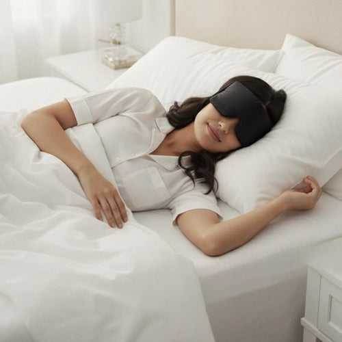 Sukoon silk sleeping Mask-Black